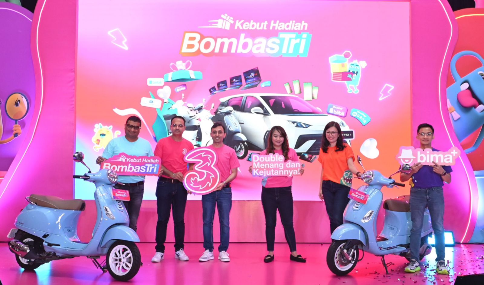 Indosat menghadirkan program Kebut Hadiah BombasTri sebagai bentuk apresiasi kepada pelanggan setia.