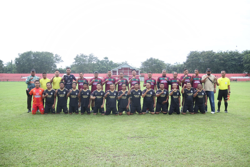 Tim PWI Asahan dan Kodim 0208 Asahan