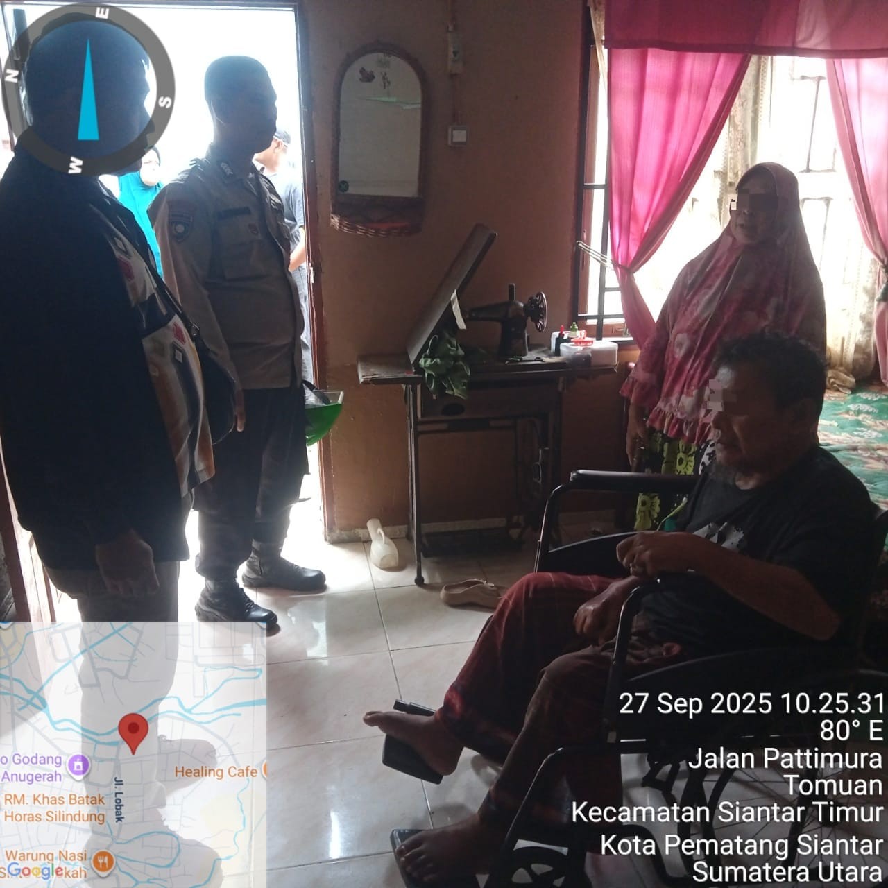 Kediaman ayah yang dipukul anak kandungnya di Tomuan.