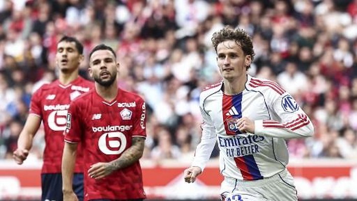 Calvin Verdonk tampil penuh saat Lille kalah 0-1 dari Olympique Lyon di Ligue 1, Minggu (28/9/2025) malam WIB.