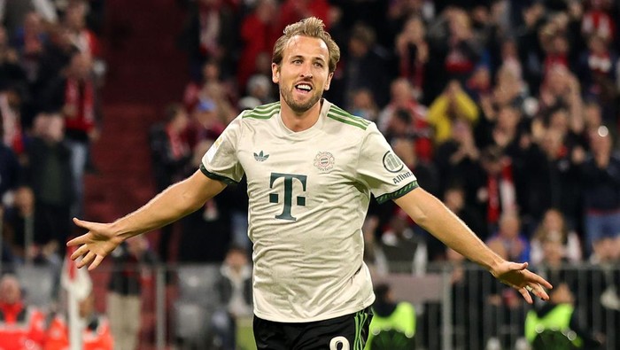 Harry Kane jadi mesin gol Bayern Munich dengan torehan 100 gol dalam 104 laga.