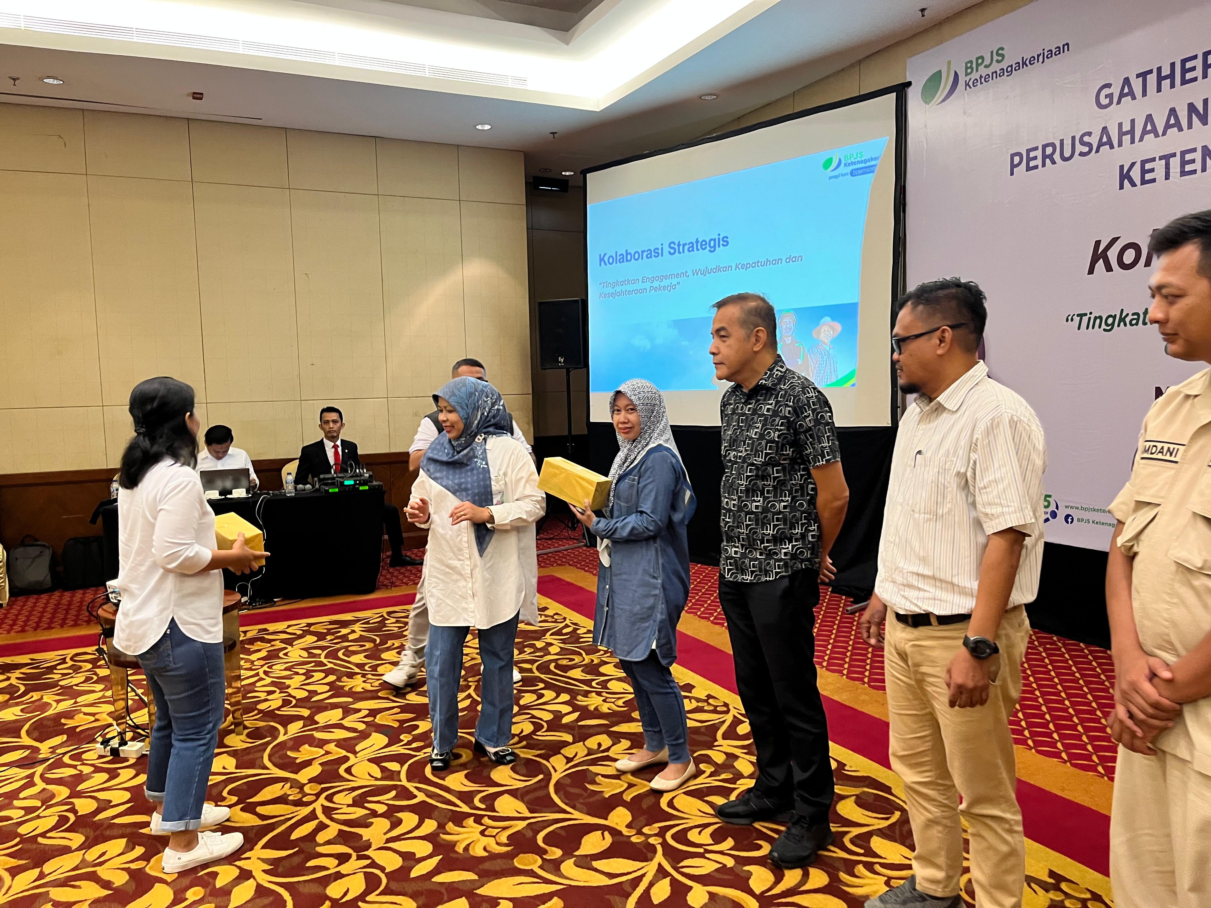 BPJS Ketenagakerjaan Kantor Cabang Binjai menggelar Gathering bersama perusahaan besar dan menengah.