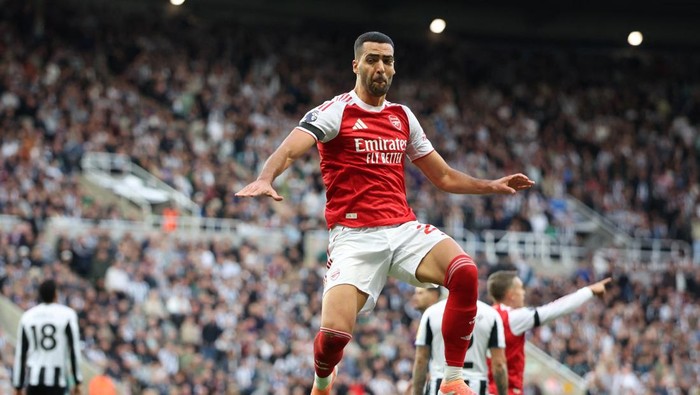 Mikel Merino menjadi pahlawan Arsenal saat menyamakan skor 1-1 sebelum Gabriel Magalhaes memastikan kemenangan 2-1 atas Newcastle, Minggu (28/9/2025). ARSENAL FC)