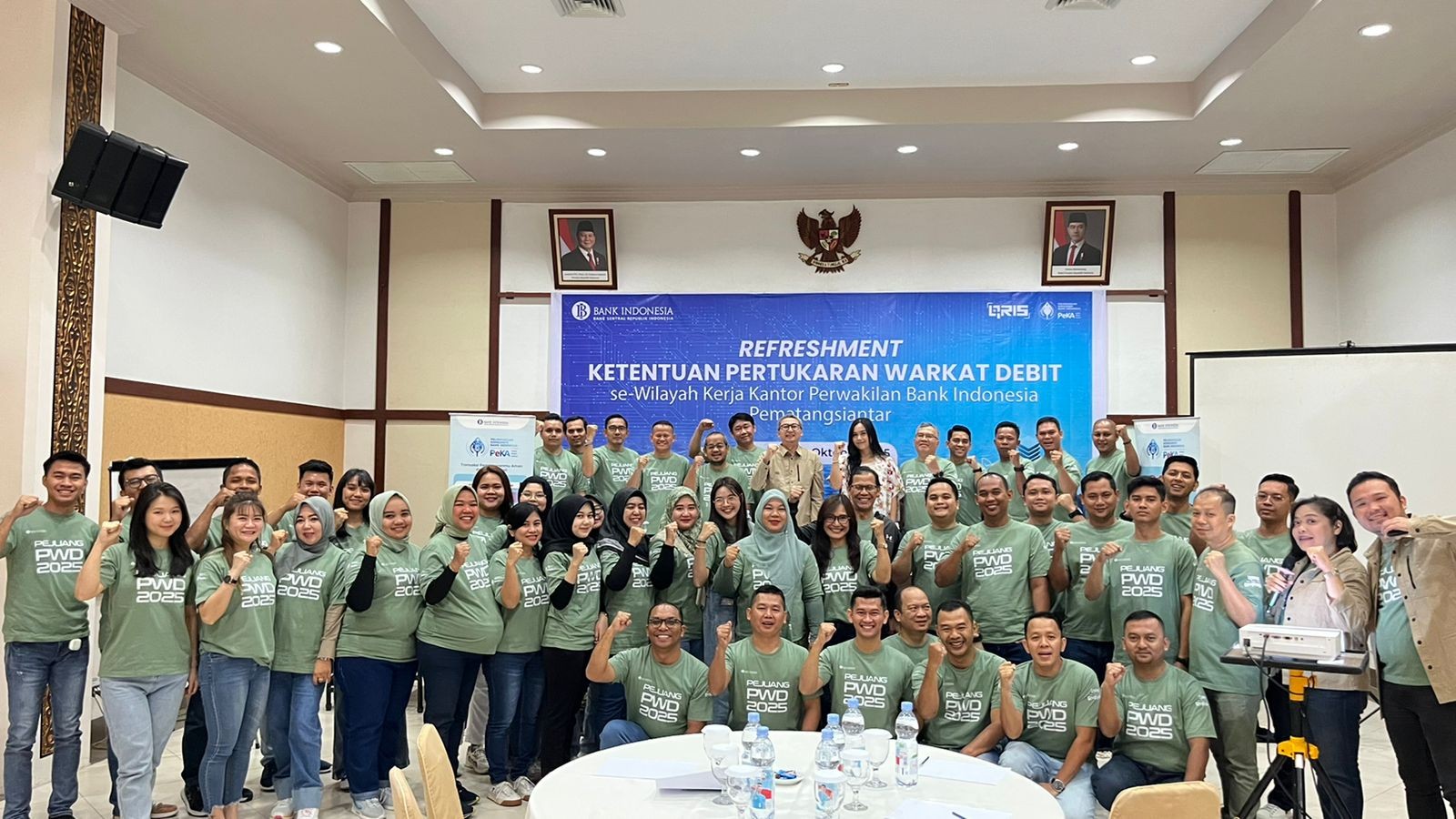 Refreshment Pertukaran Warkat Debit yang digelar KPw BI Pematangsiantar di Parapat.