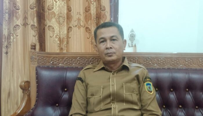 Kholil Siregar, Plt. Kepala BKPSDM Padang Lawas, saat menyampaikan keterangan soal penegakan disiplin ASN.