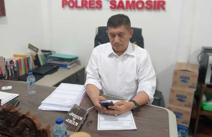 Kasat Reskrim Polres Samosir, AKP Edward Sidauruk.