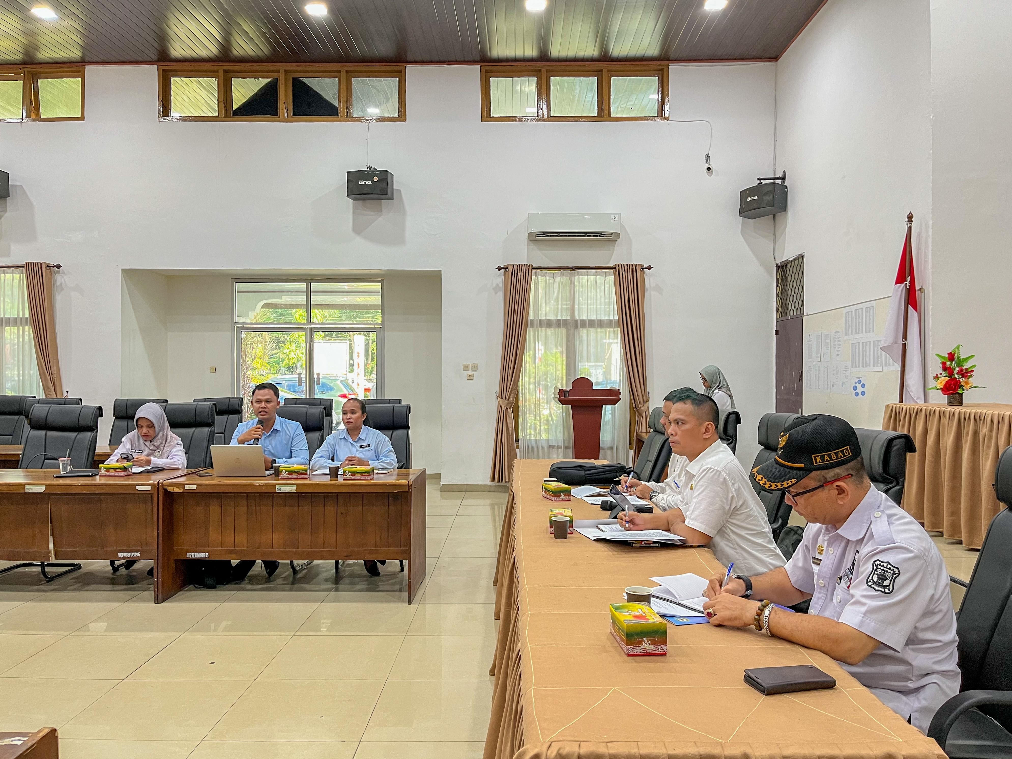 Rakor percepatan Program Makan Bergizi Gratis (MBG) di Kota Pematangsiantar.