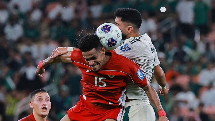 Indonesia vs Arab Saudi di laga Kualifikasi Piala Dunia 2026.