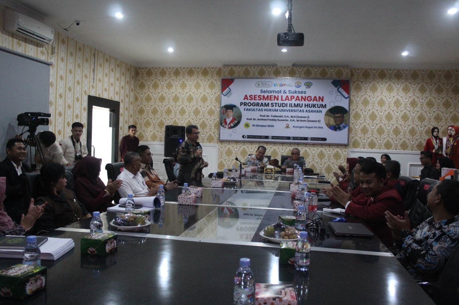 Fakultas Hukum Universitas Asahan menggelar asesmen lapangan akreditasi Program Studi S1 Ilmu Hukum oleh BAN-PT, 9&ndash;11 Oktober 2025.