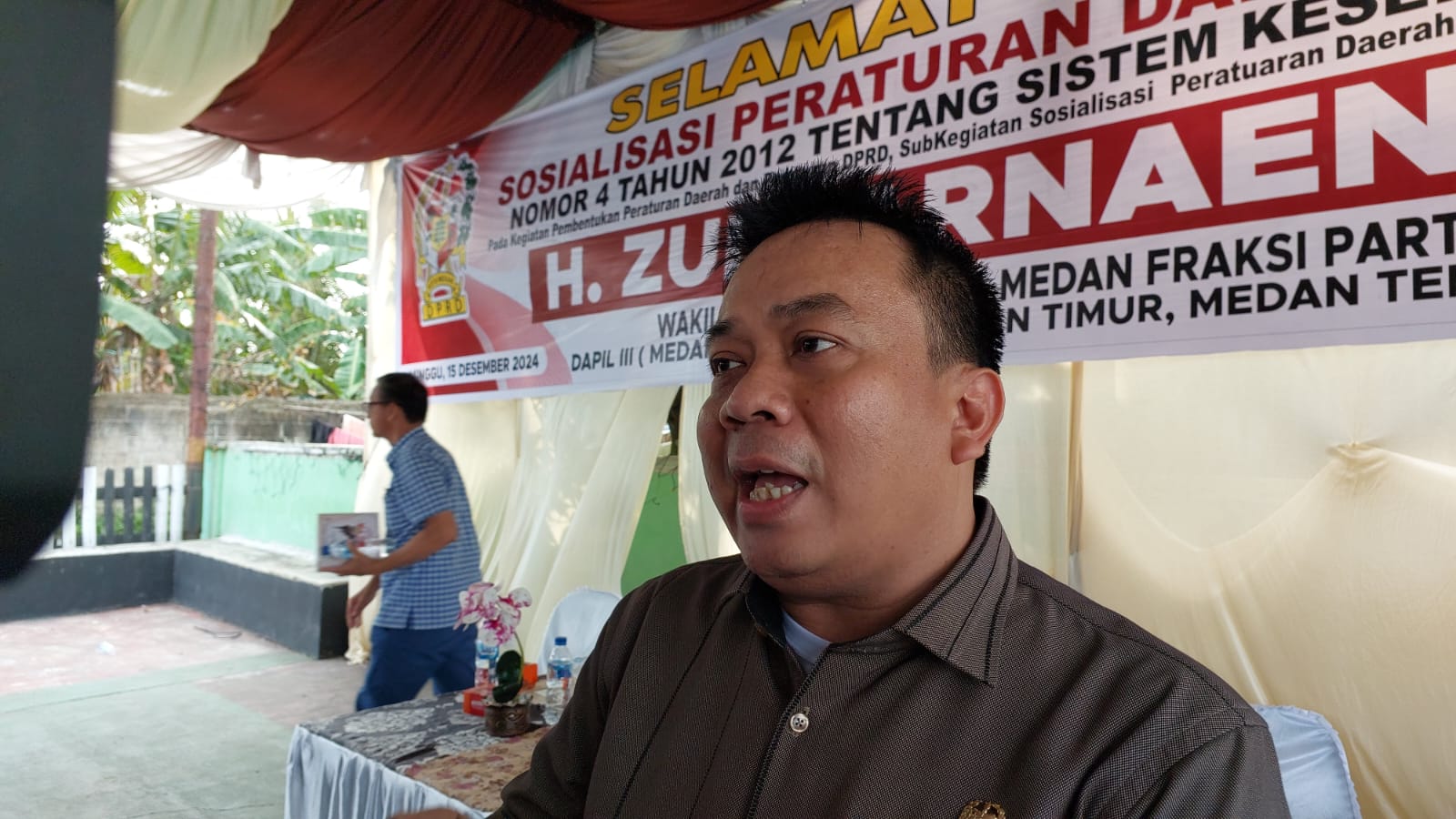 Wakil Ketua DPRD Kota Medan, Zulkarnaen SKM