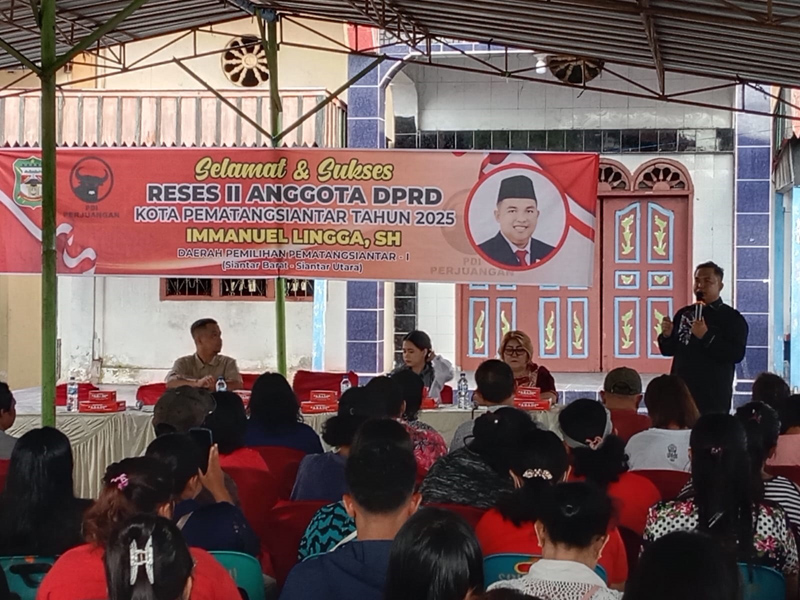 Anggota DPRD &nbsp;Kota Pematangsiantar dari Fraksi PDI Perjuangan, Immanuel Lingga SH melaksanakan kegiatan Reses II.