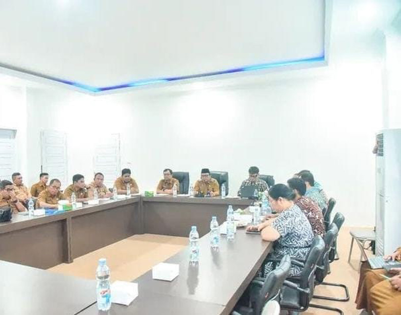 Wako Padangsidimpuan H. Letnan Dalimunthe, Pimpin rapat koordinasi dan konsultasi terkait rencana peningkatan kinerja DAU-SG bidang kesehatan tahun 2026.