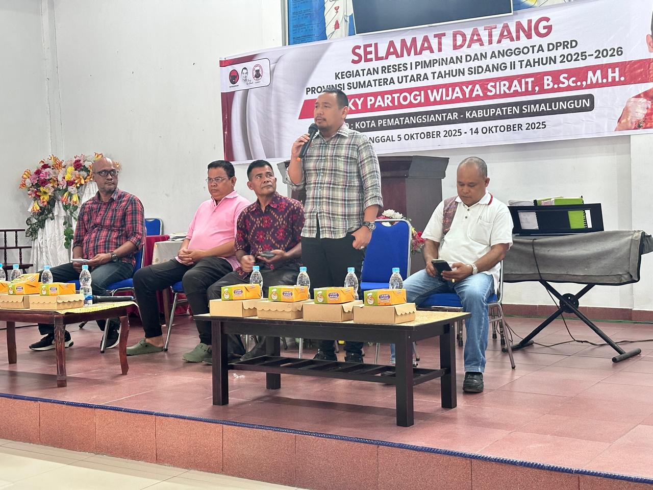 Anggota DPRD Sumut Franky Partogi Wijaya Sirait dalam Reses Masa Sidang I Tahun Sidang II 2025&ndash;2026 di daerah pemilihan Siantar&ndash;Simalungun, pada 5&ndash;14 Oktober 2025.