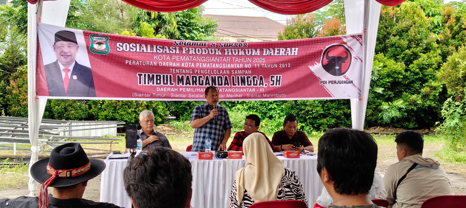 Sosialisasi Perda Nomor 11 Tahun 2012 tentang Pengelolaan Sampah di Kota Pematangsiantar.