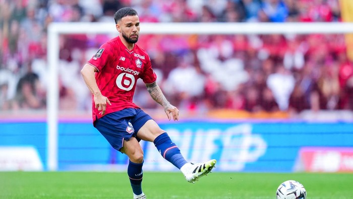 Calvin Verdonk saat tampil membela LOSC Lille di laga kontra Nantes.