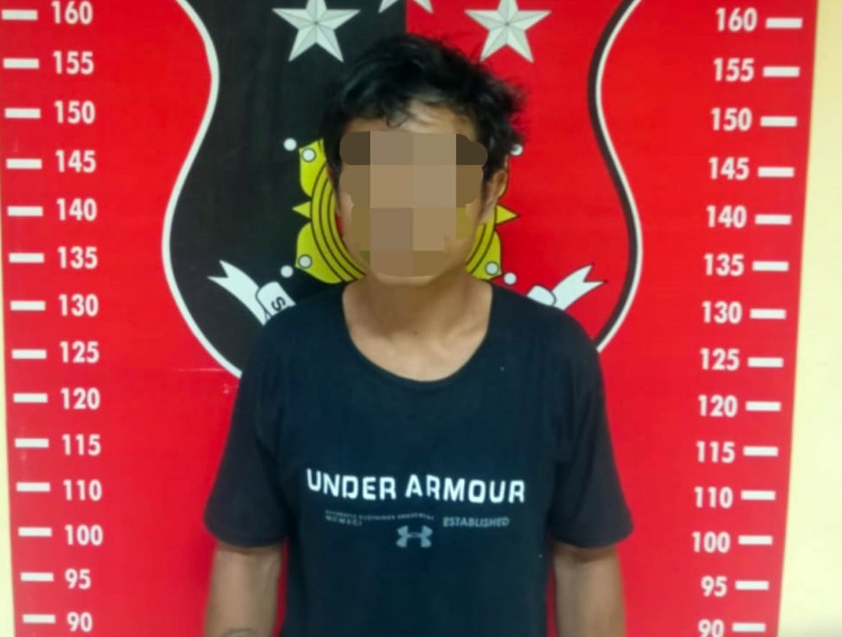 Salah satu dari lima pelaku curat yang berhasil ditangkap Tim Opsnal Satreskrim Polresta Deliserdang.