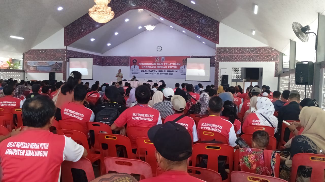 Suasana kegiatan Diklat pengurus Koperasi Merah Putih di Parapat, Simalungun.