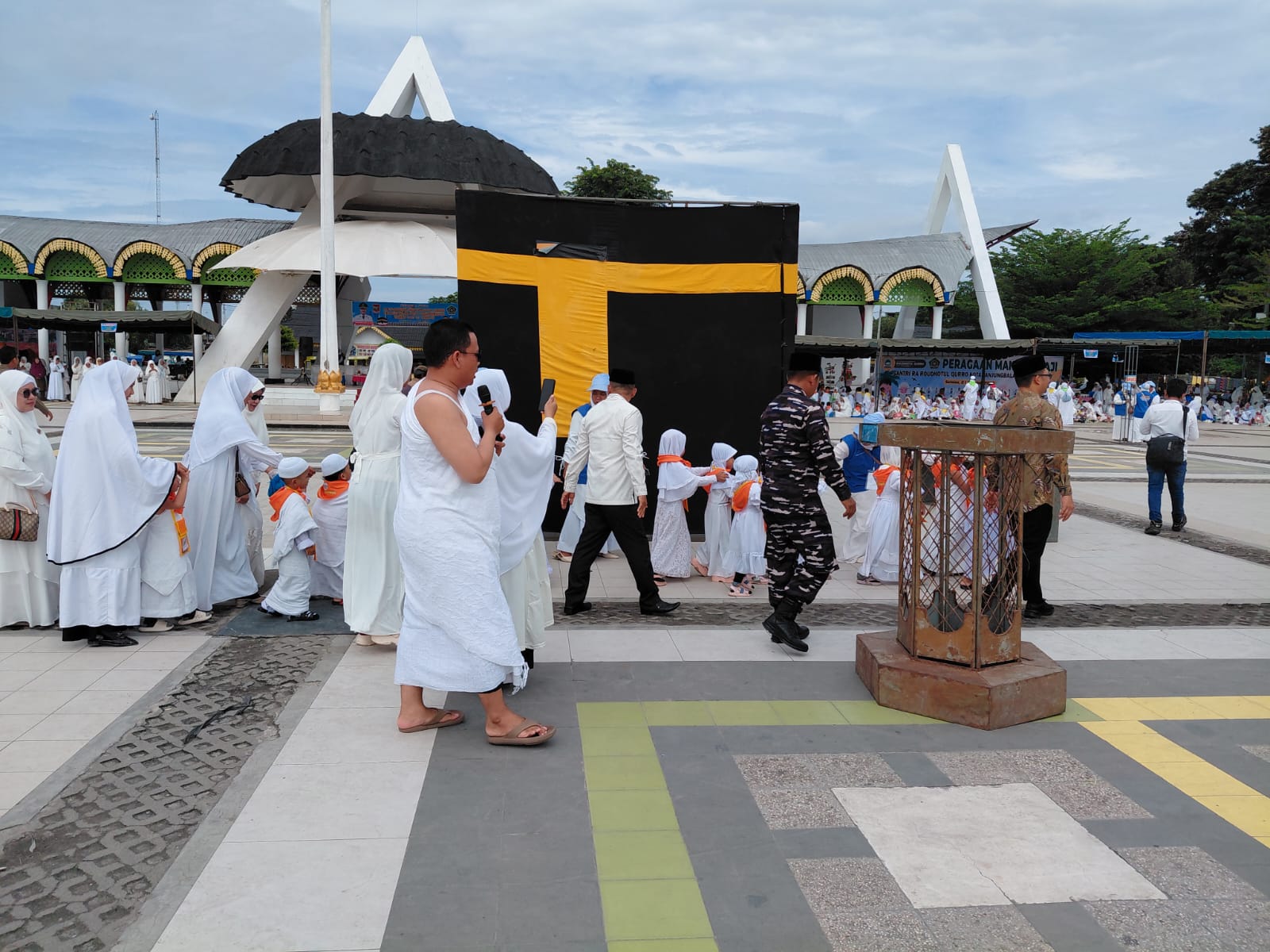 Kegiatan Manasik Haji Akbar Tingkat Raudhatul Athfal (RA) se-Kota Tanjungbalai Tahun 1447 H/2025 M.
