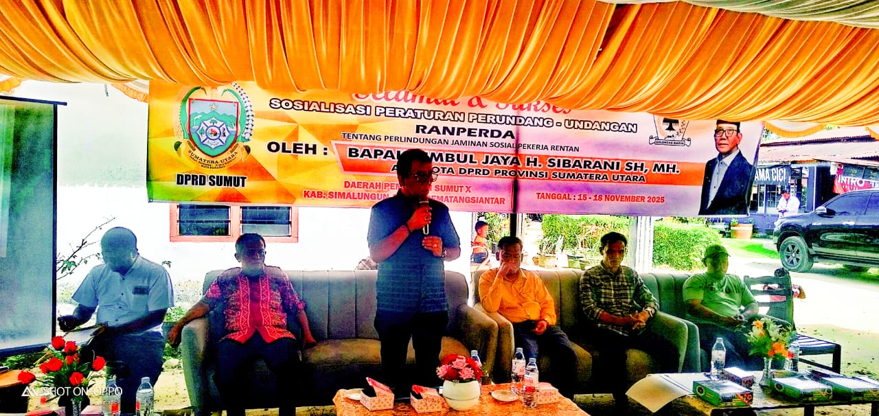 Anggota DPRD Sumut Timbul Jaya Sibarani Laksanakan Reses di Tangga Batu.