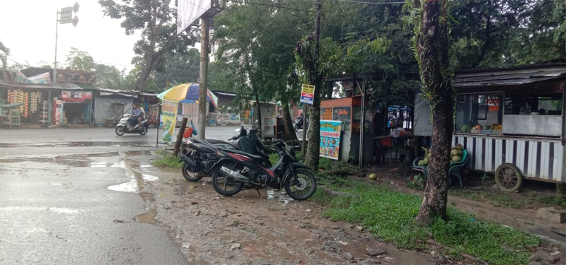 Lokasi lahan di depan taman Tugu Adi Pura Rantauprapat.
