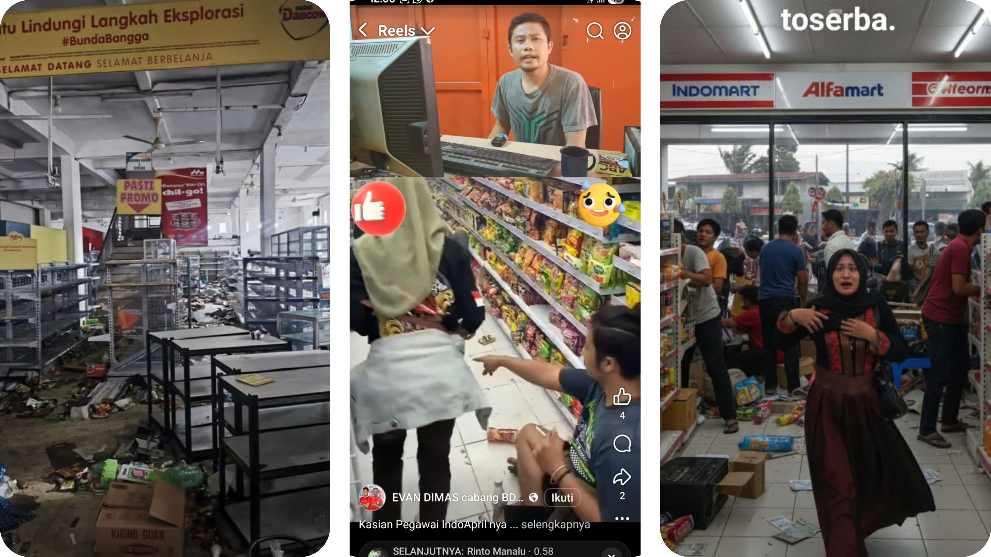 Warga berebut bantuan logistik di Tapanuli Tengah setelah stok makanan menipis dan akses distribusi terputus akibat banjir dan longsor