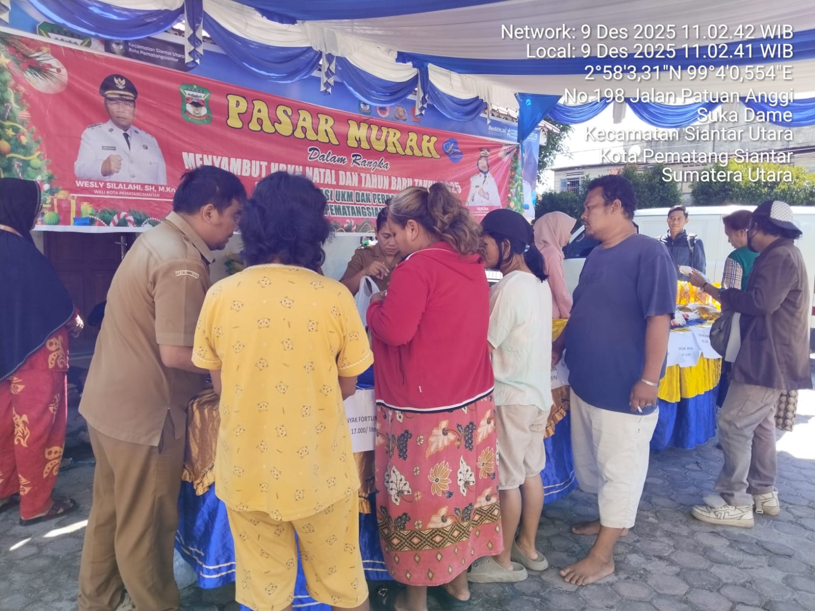 Pasar Murah digelar Pemko Siantar menjelang Natal dan Tahun Baru.