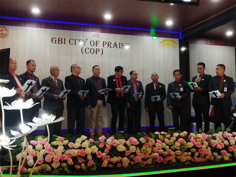 Perayaan Natal Dewan Pimpinan Cabang Asosiasi Pendeta Indonesia (DPC API) Kota Pematangsiantar, Selasa (16/12).