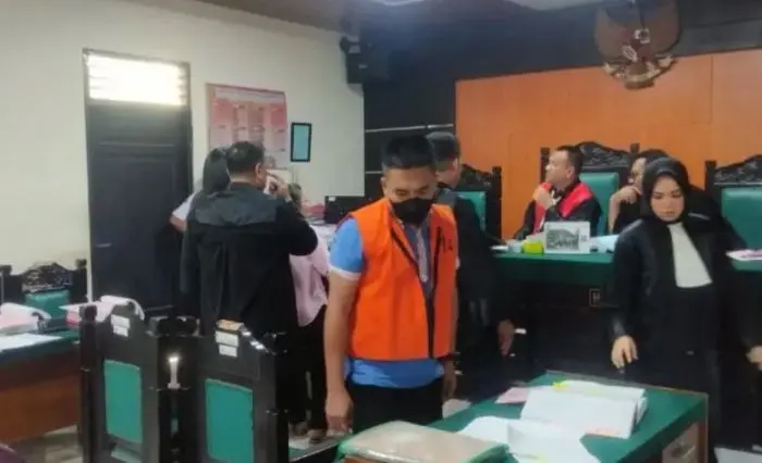 Sidang putusan perkara penganiayaan yang menewaskan pelajar Pandu Brata Siregar di Pengadilan Negeri Kisaran.