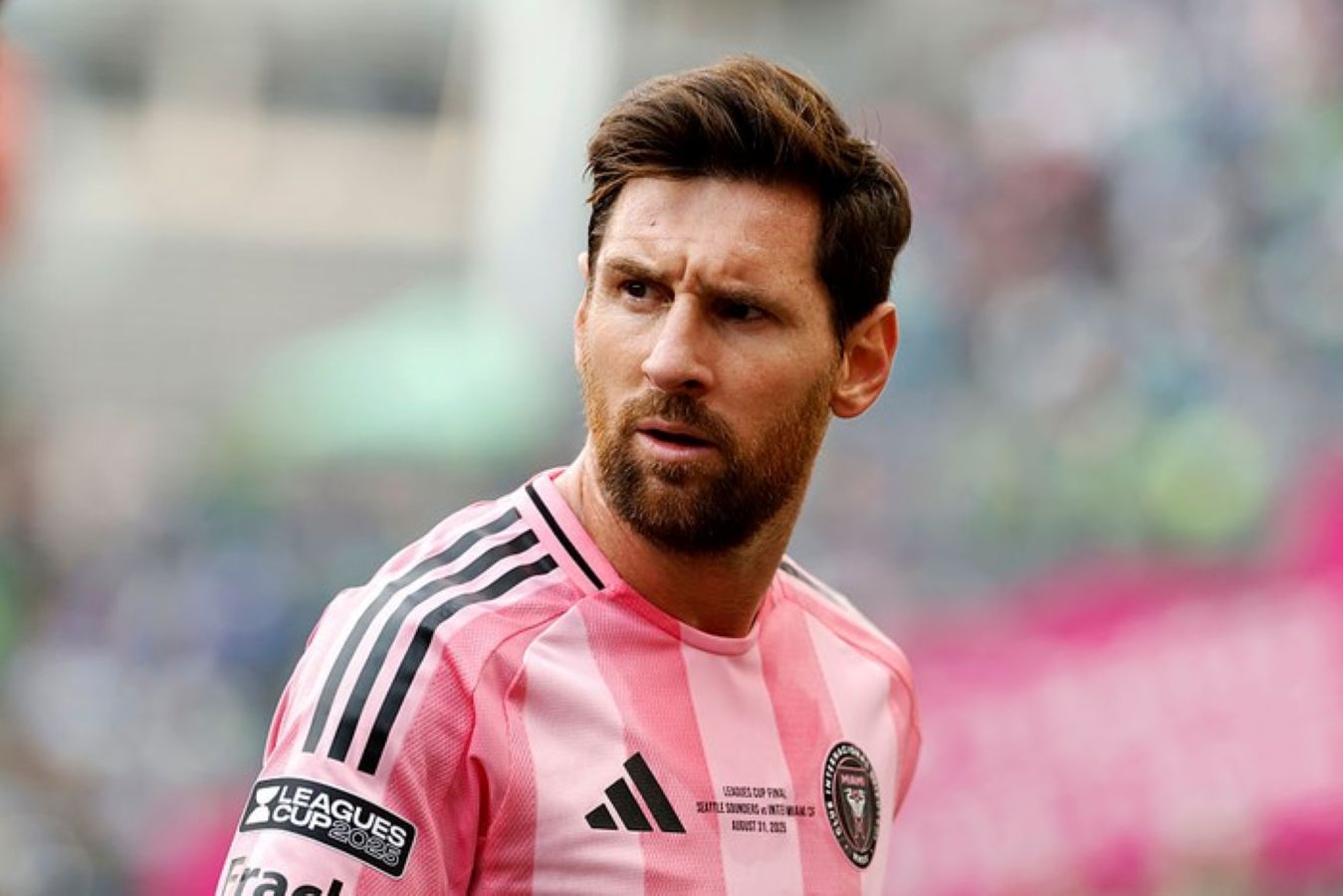 Megabintang sepak bola dunia Lionel Messi.