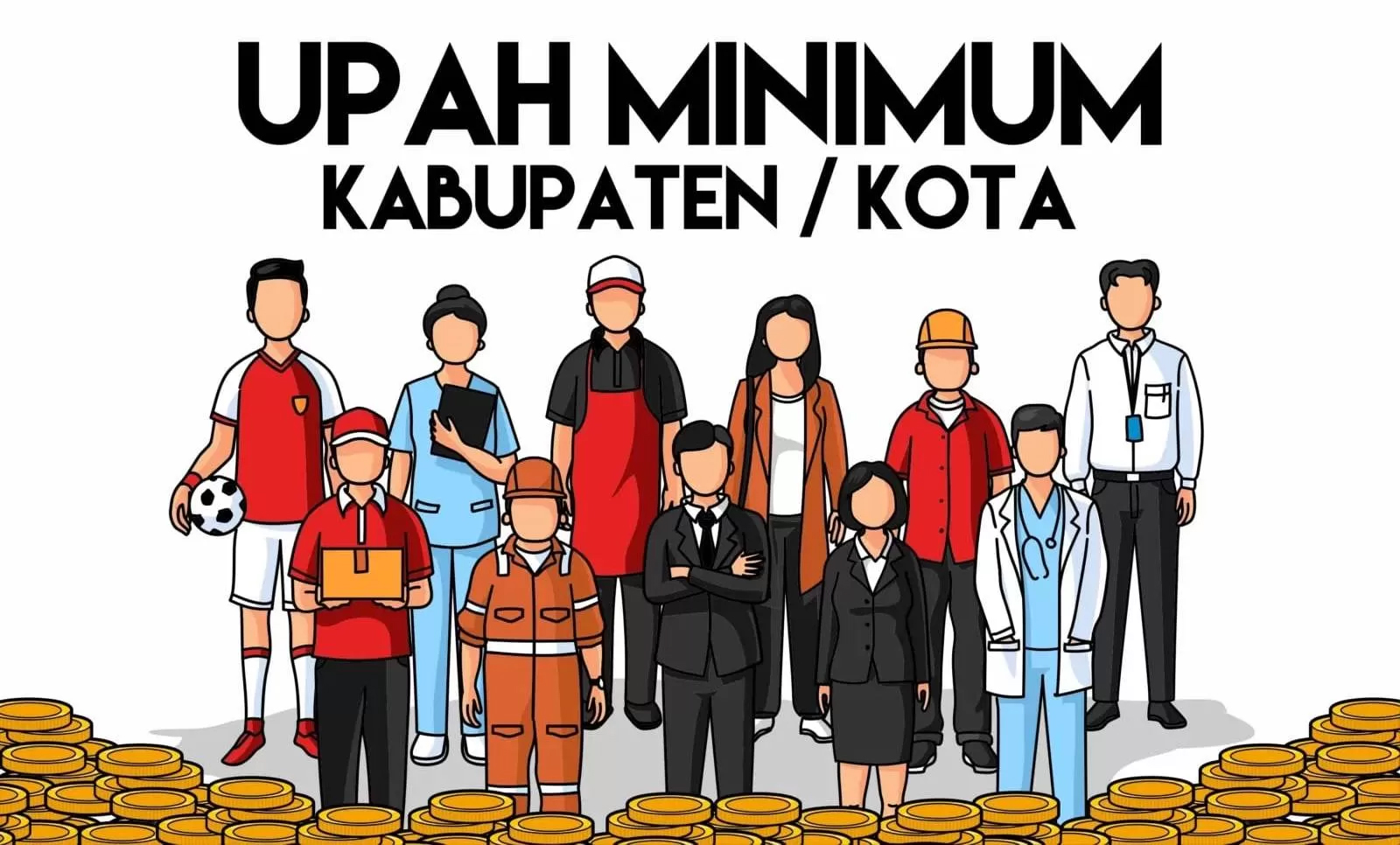 Ilustrasi upah minimum kabupaten/kota.