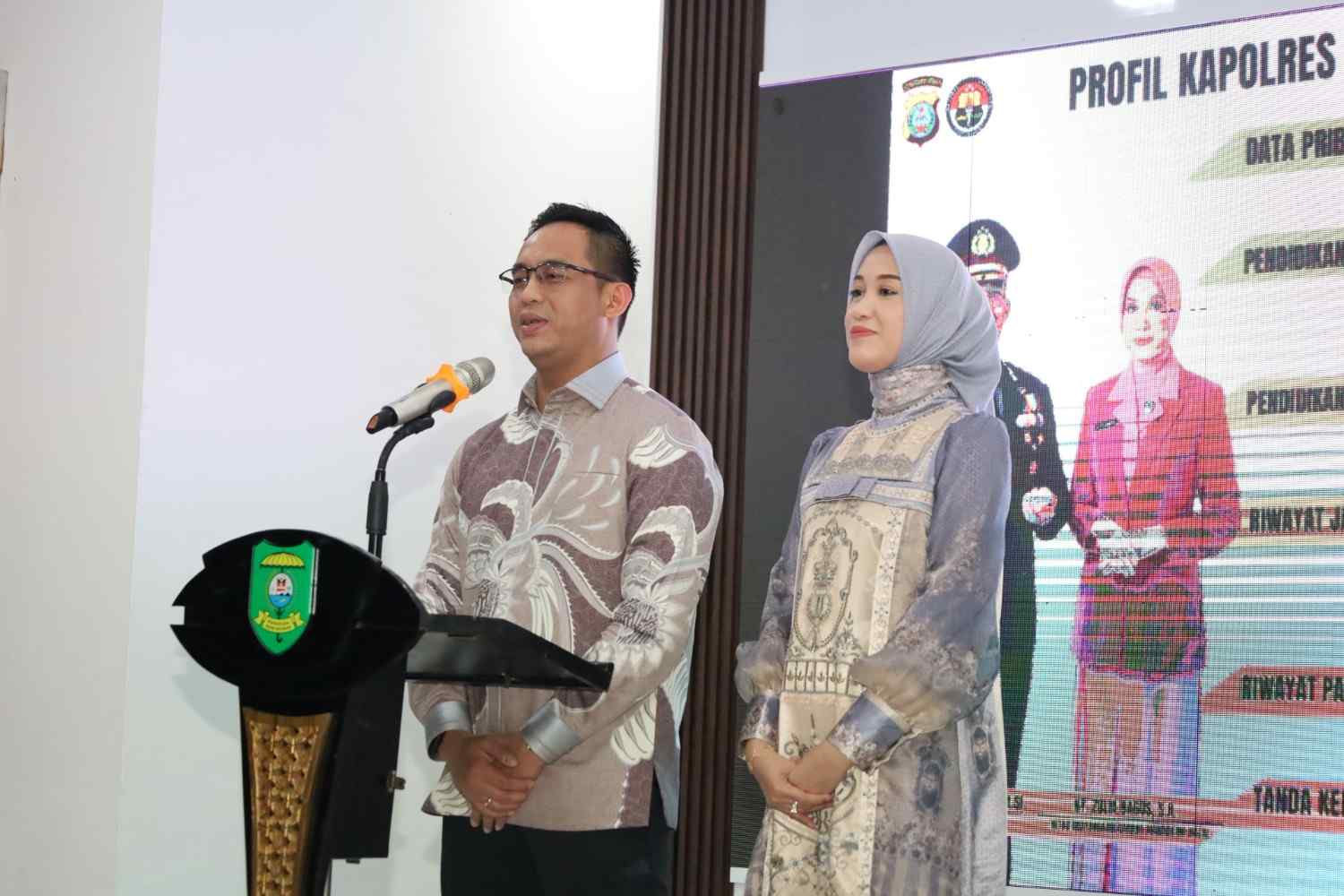 AKBP Bagus Priandy dalam sambutan tugas di Kabupaten Madina. (Ist)