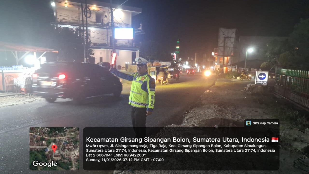 Personel Polres Simalungun melaksanakan patroli dan pengamanan di sejumlah lokasi pada akhir pekan.