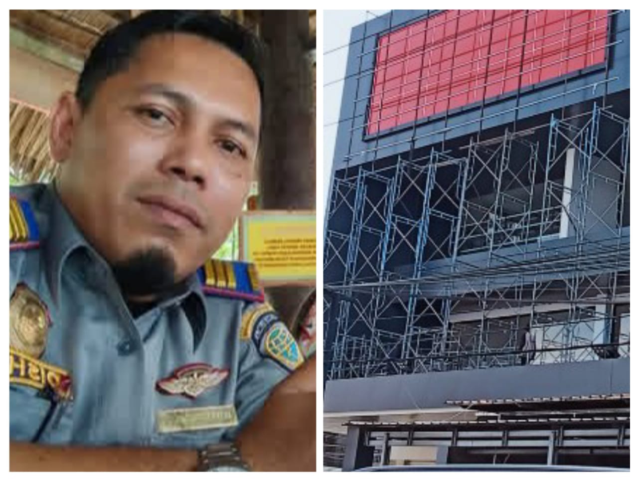 Bangunan gedung di persimpangan jalan Mas Mansyur - Hos Cokroaminoto Kisaran tidak memiliki Andalalin. (inzert: Zakaria Tarigan)