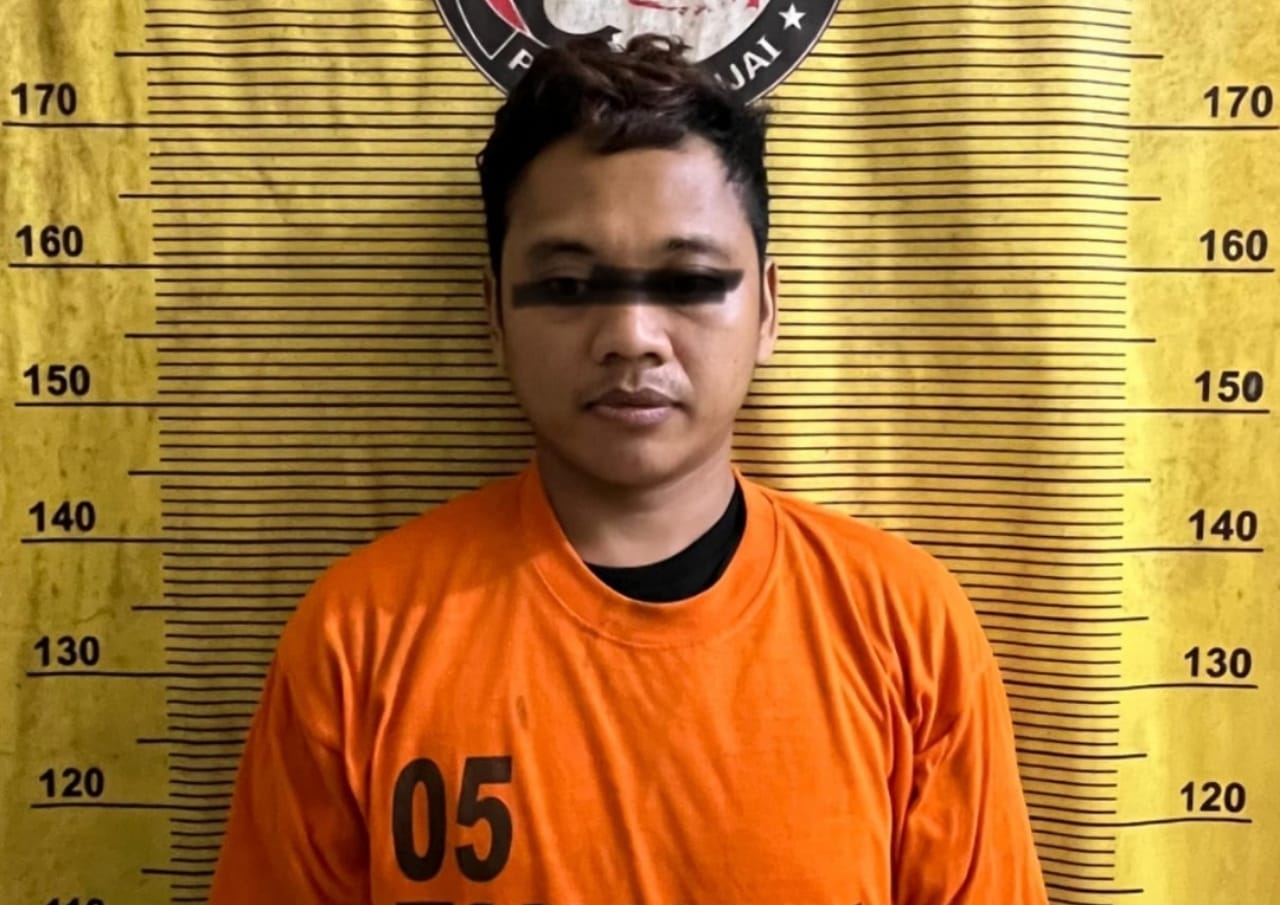 Terduga pengedar narkoba jenis sabu-sabu berinisial AS (32) yang berhasil diamankan Satres Narkoba Polres Binjai di Kecamatan Sei Bingai, Kabupaten Langkat.