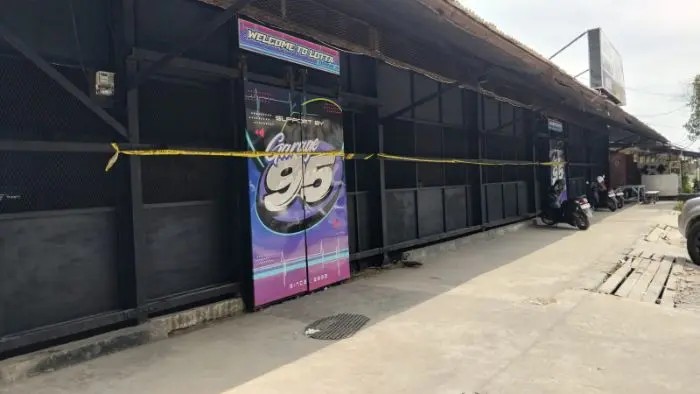 Suasana Kafe Lotta di Jalan Kartini Bawah, Pematangsiantar, lokasi penikaman pengunjung hingga tewas.