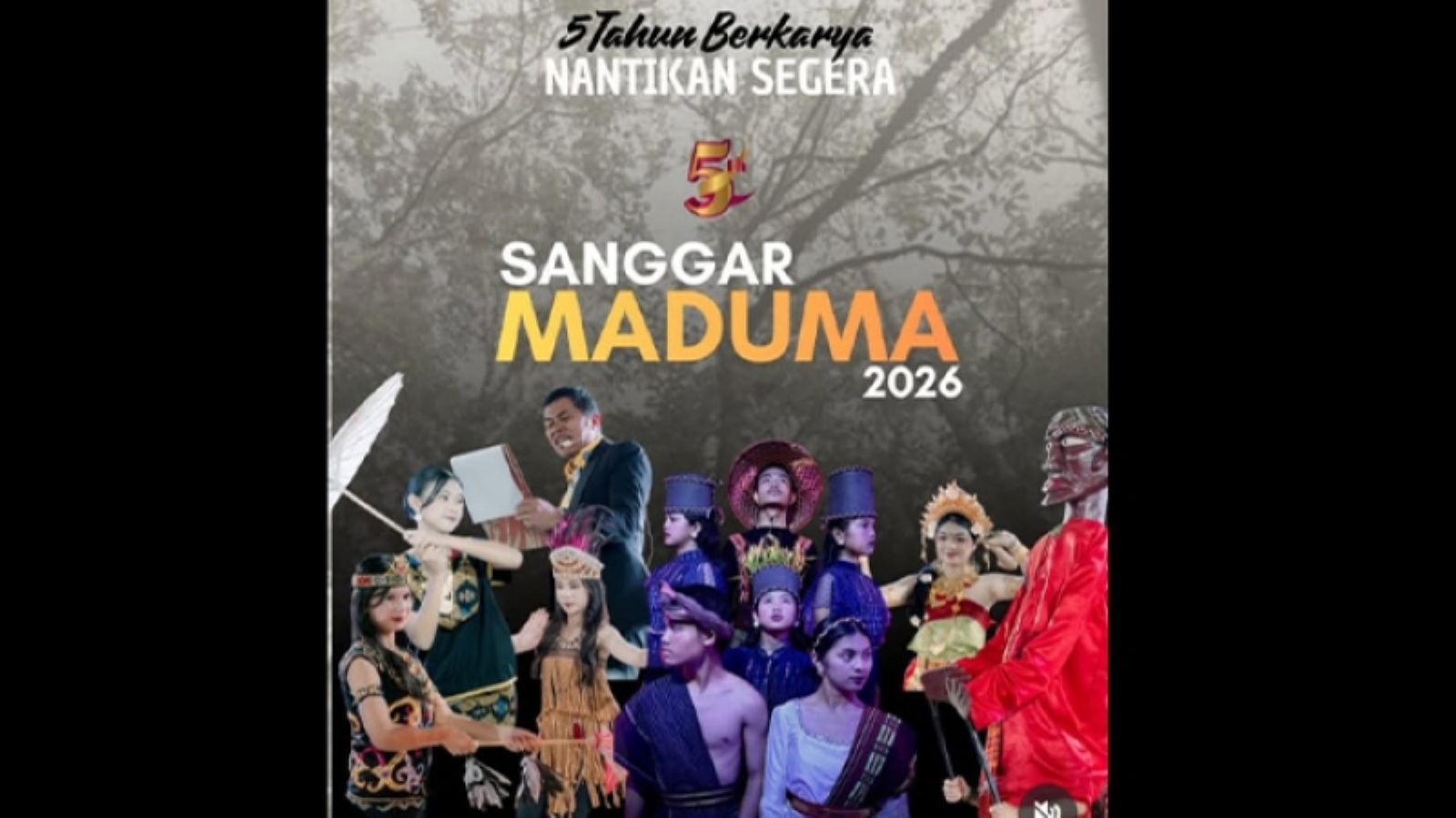 Flayer Sanggar Maduma di Dolok Sanggul, Kabupaten Humbang Hasundutan, Sumatra Utara, yang akan menerbitkan buku dokumentasi ritual mangarontas dan haminjon.