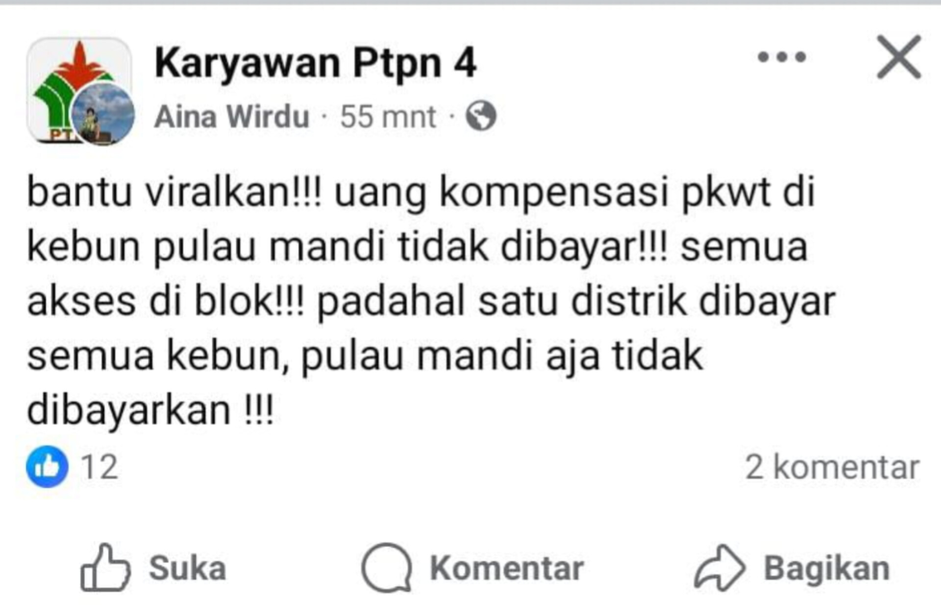 Keluhan soal kompensasi PKWT viral di media sosial.