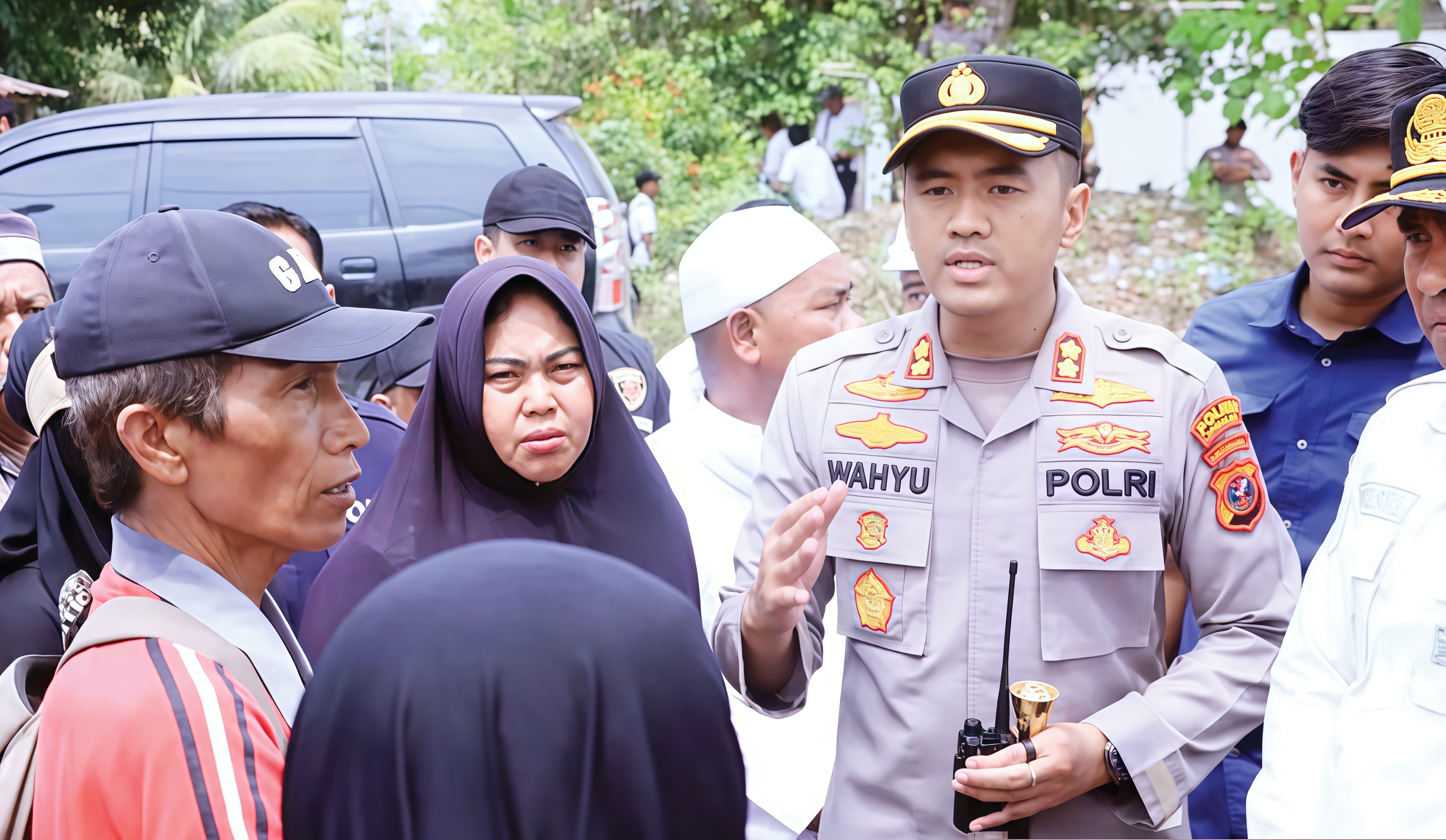 Kapolres Labuhanbatu AKBP Wahyu Endrajaya memimpin pengamanan eksekusi lahan seluas 78 hektare di Kabupaten Labuhanbatu Utara, Kamis (28/1/2026).