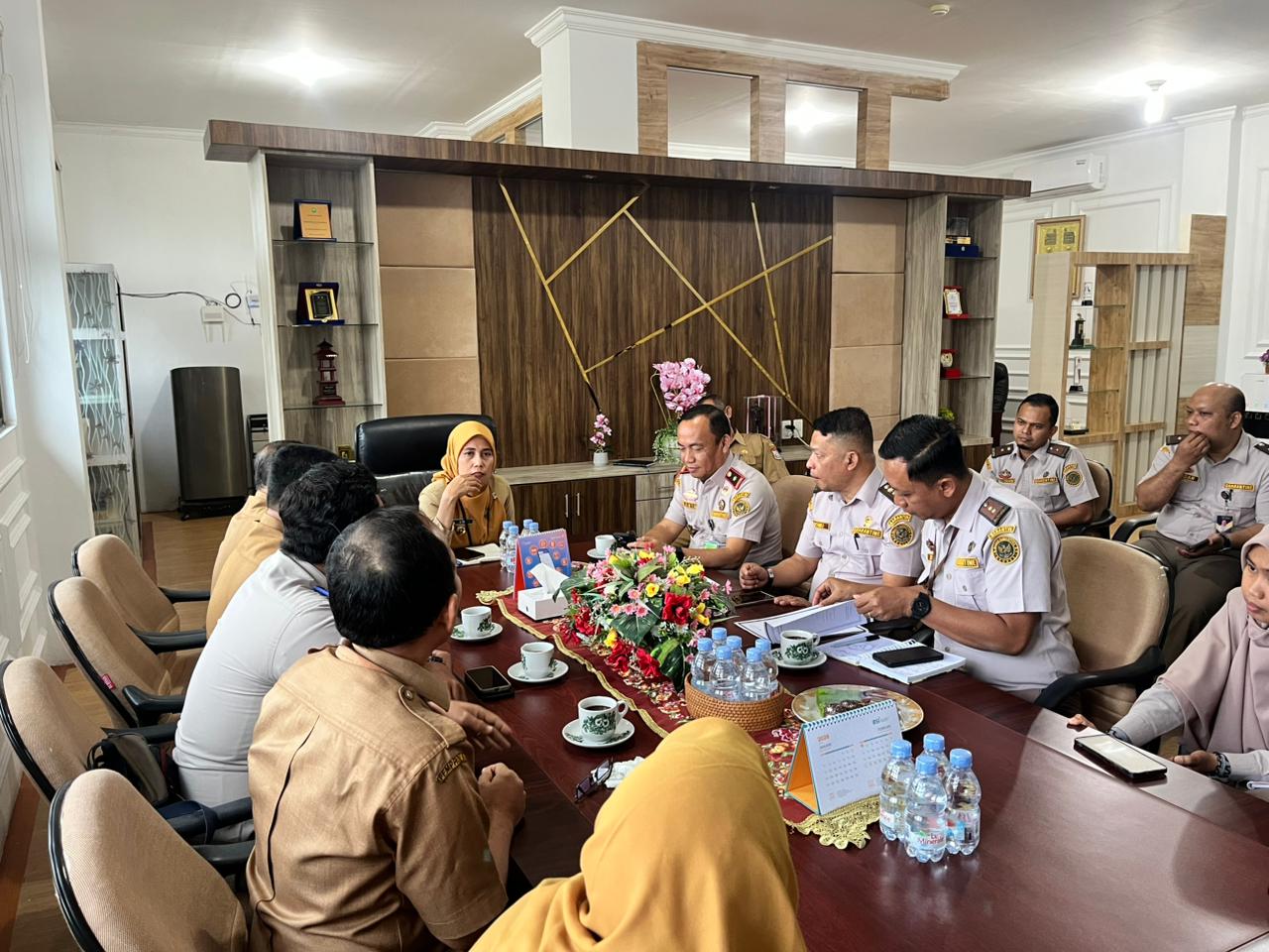 Kepala Balai Besar Karantina Hewan, Ikan, Tumbuhan Sumatera Utaradi Kantor Wali Kota Tanjungbalai.