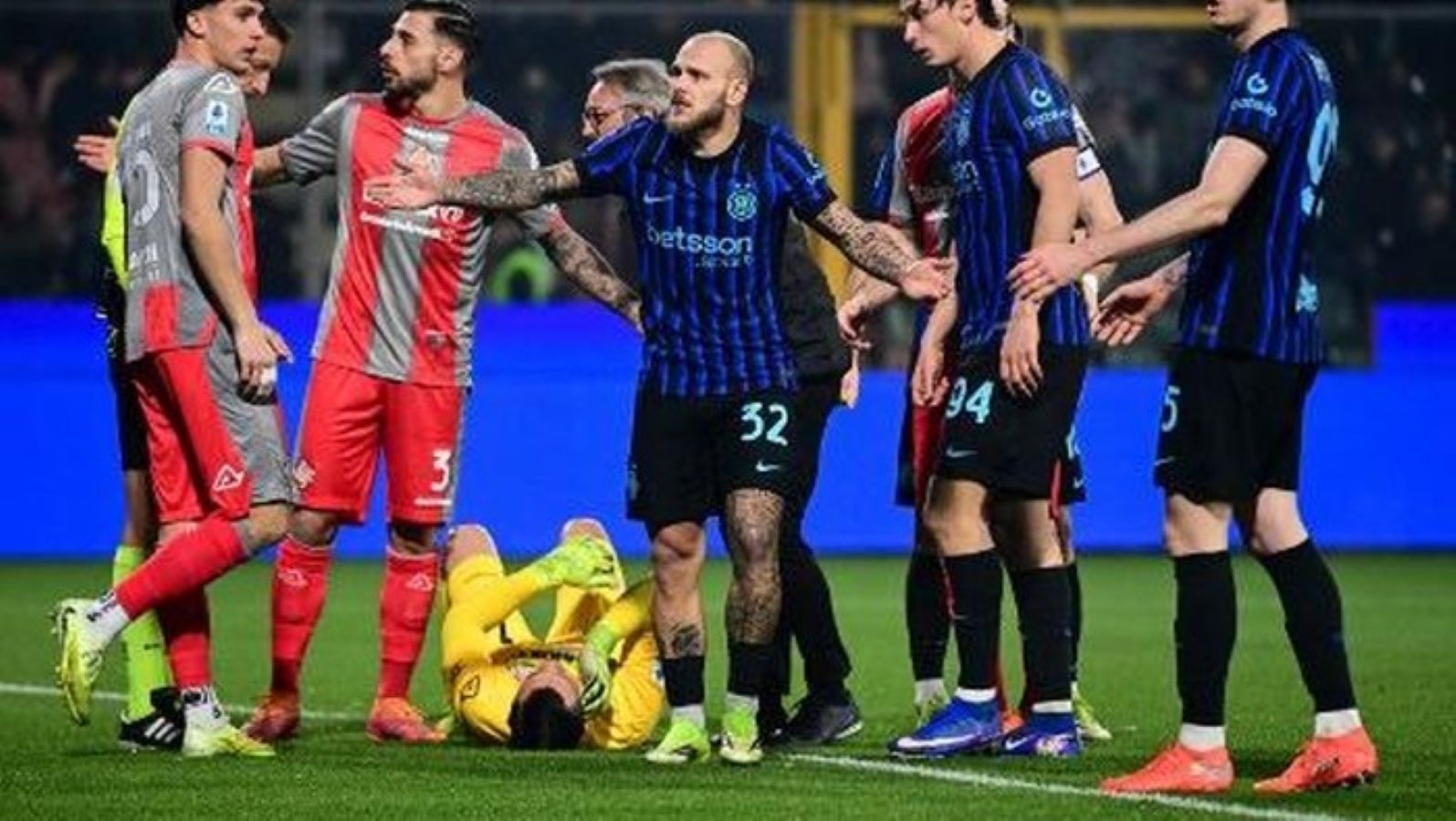 Inter Milan vs Cremonese pada laga Serie A 2025/2026 di Stadio Giovanni Zini.