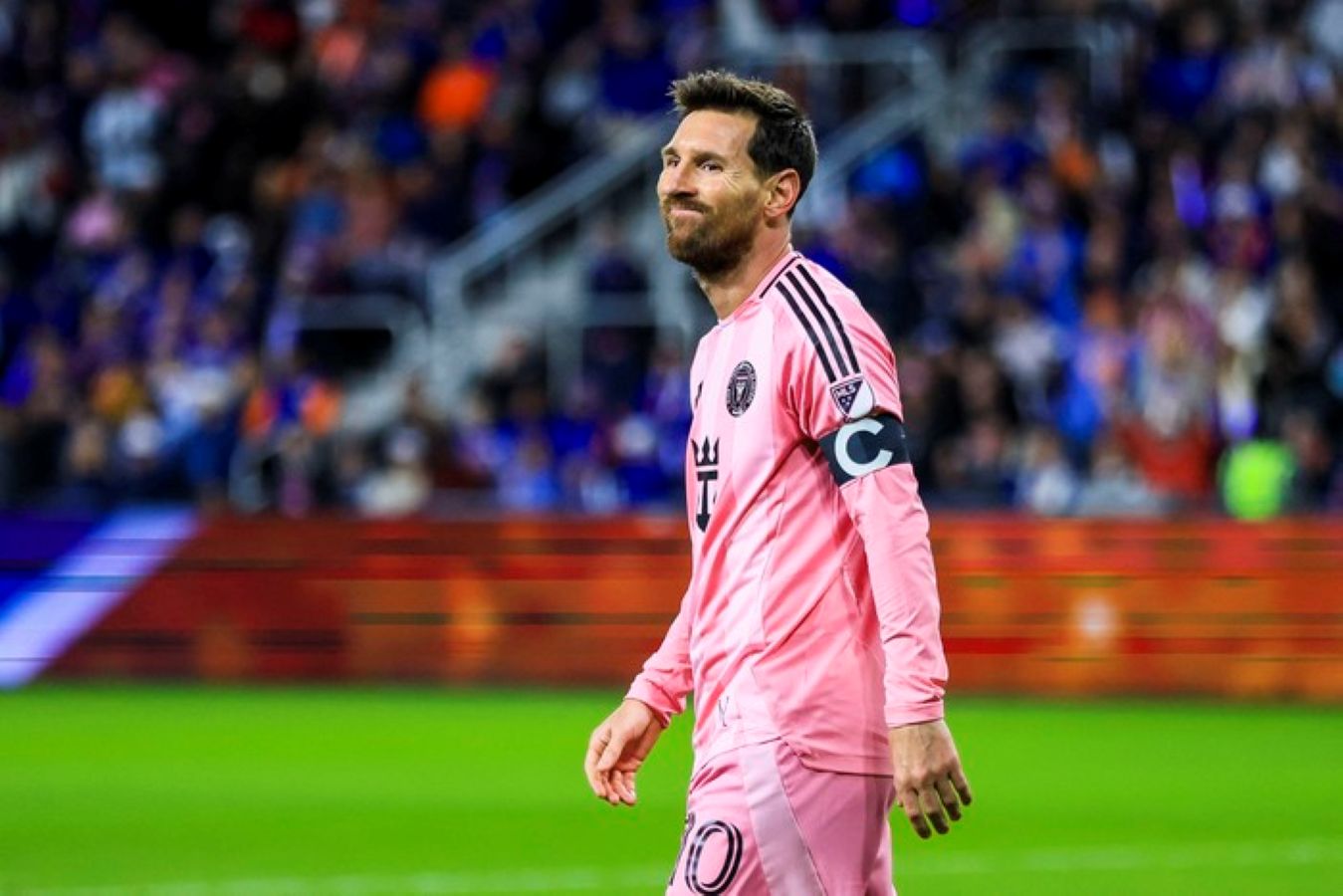 Lionel Messi saat membela Inter Miami. Megabintang Argentina itu menegaskan tak terlibat dalam pemilihan Presiden Barcelona.