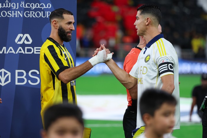 Cristiano Ronaldo, Riyad Mahrez, dan Karim Benzema menjadi tiga pemain dengan gaji tertinggi di Saudi Pro League.