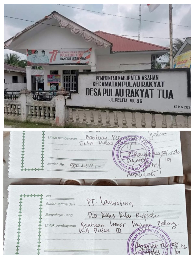 Kantor Desa Pulau Rakyat Tua.