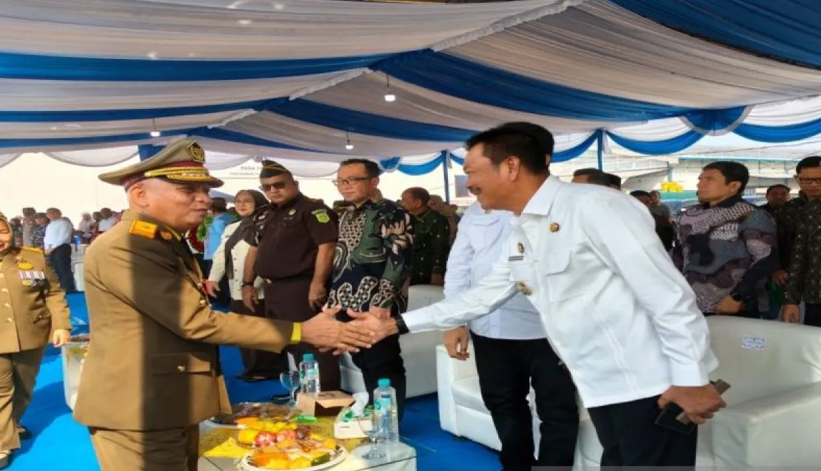 Bupati Mandailing Natal Saipullah Nasution menghadiri Apel Peringatan Bulan Keselamatan dan Kesehatan Kerja (K3) Tingkat Provinsi Sumatera Utara Tahun 2026 di Medan.