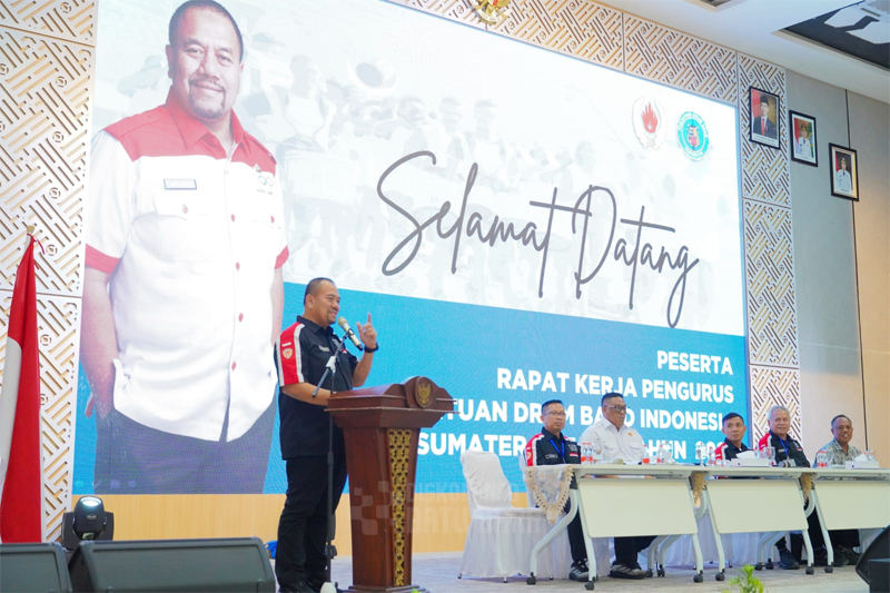 Rapat Kerja Provinsi PDBI Sumatera Utara Tahun 2026 di Aula A Kantor Bupati Batu Bara.