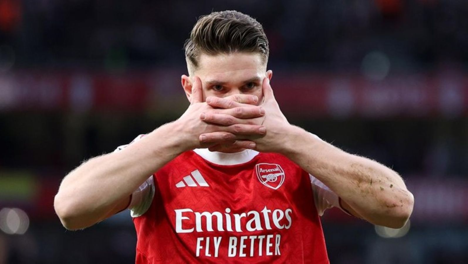 Viktor Gyokeres merayakan gol ke gawang Sunderland dalam kemenangan Arsenal 3-0 di Emirates Stadium.