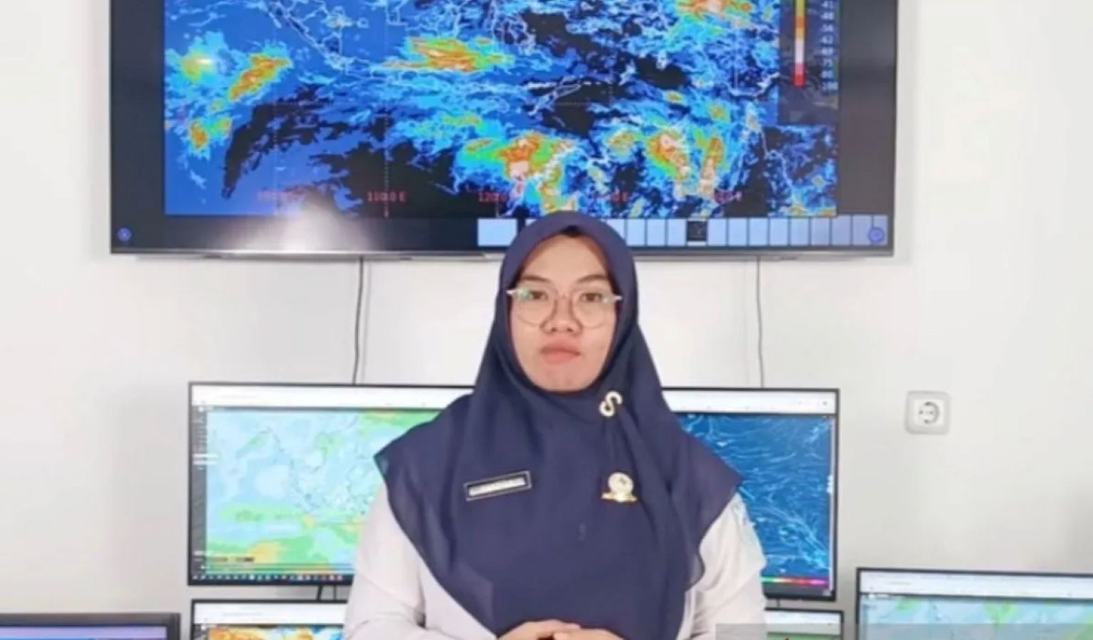Prakirawan BMKG Wilayah I Medan Fauziah Damanik memaparkan prakiraan cuaca Sumatera Utara. 