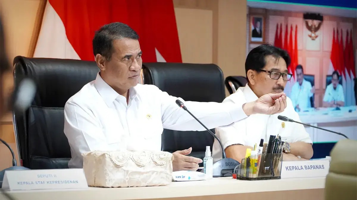 Kepala Badan Pangan Nasional sekaligus Menteri Pertanian Andi Amran Sulaiman saat memberikan keterangan terkait pengawasan harga pangan menjelang Ramadan dan Idulfitri di Jakarta.