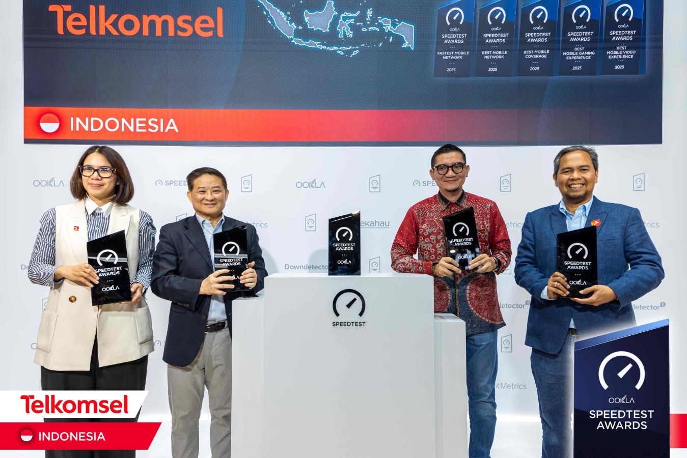Telkomsel menangkan lima penghargaan utama Ookla Speedtest Awards&trade; 2026 pada ajang Mobile World Congress (MWC) Barcelona.