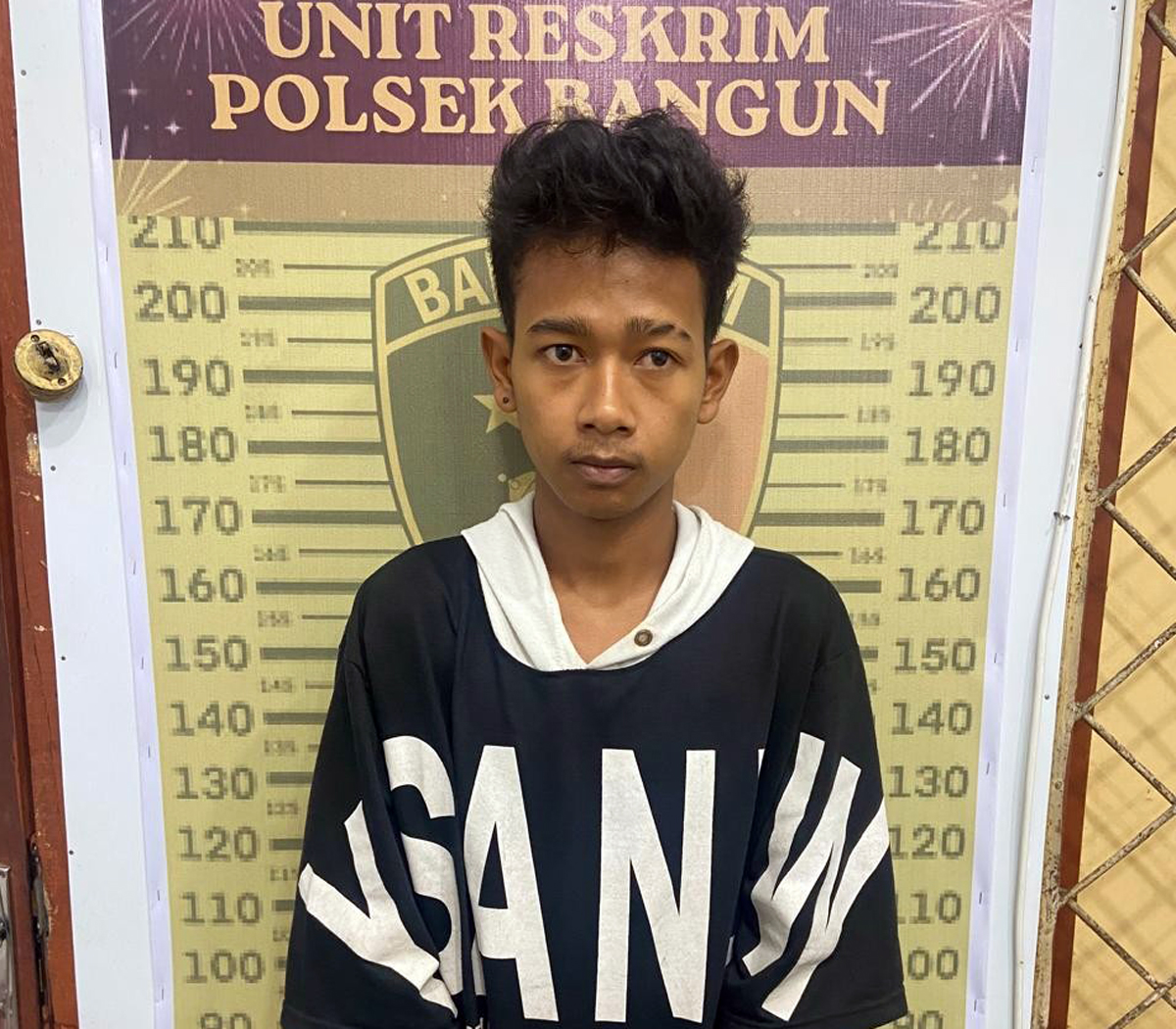 Pelaku pembacokan terhadap remaja 17 tahun di Kecamatan Gunung Maligas, Kabupaten Simalungun, diamankan petugas kepolisian.